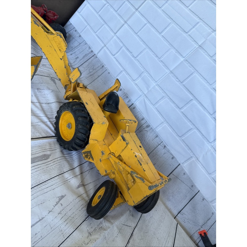 Vintage Ertl Ford Backhoe Loader Tractor Pressed Steel Restoration Project